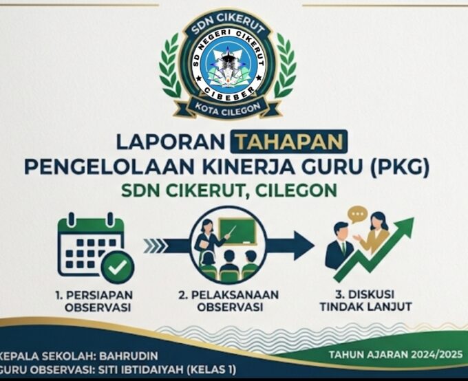 Tingkatkan Kualitas Pembelajaran Kelas 1, Kepala SDN Cikerut Lakukan Observasi Kinerja Guru