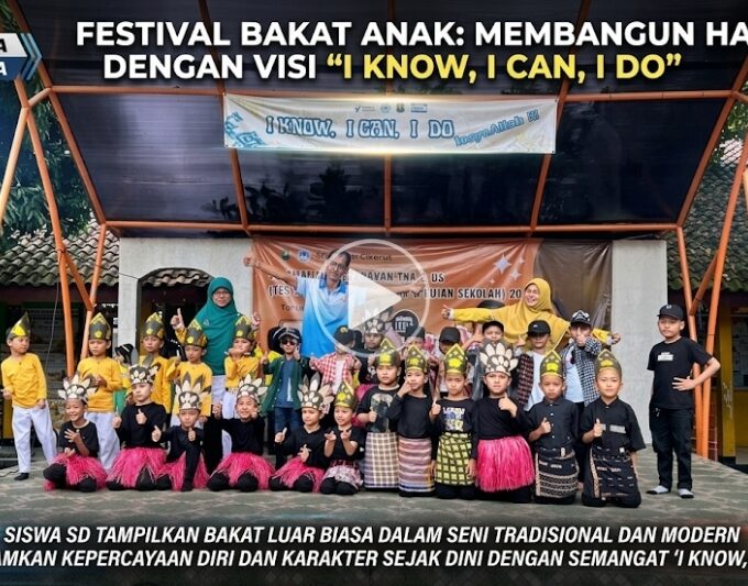 Kelas 1 Dengan Berani di Pentas Anak Hebat SDN Cikerut