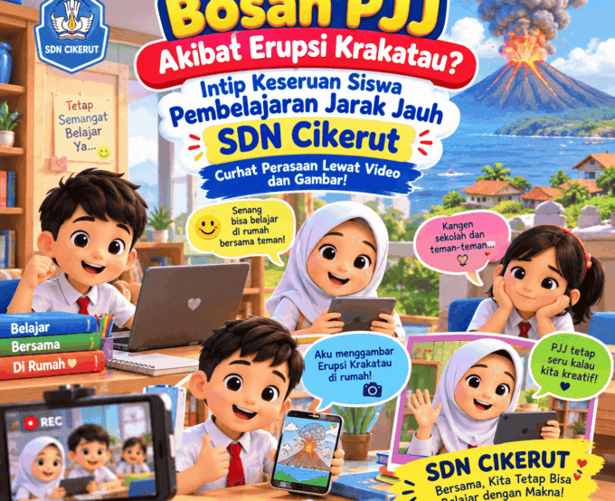 Intip Keseruan Siswa Pembelajaran Jarak Jauh SDN Cikerut Curhat Perasaan Lewat Video dan Gambar!