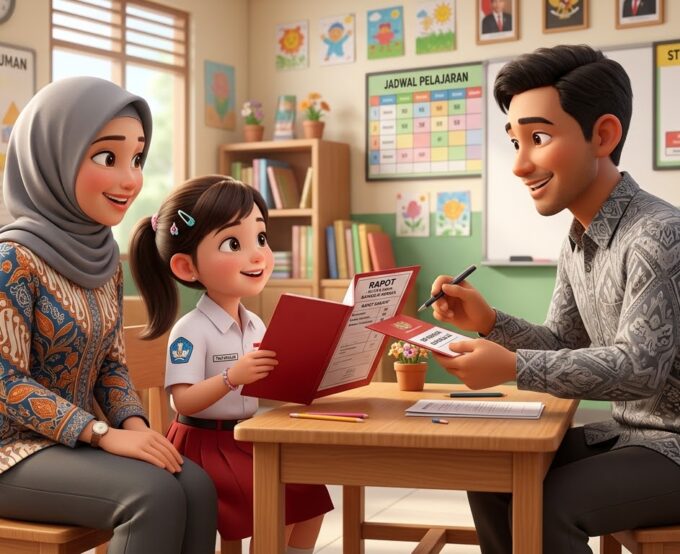 Menjalin Sinergi dan Menilik Perkembangan Siswa: Hari Konsultasi Pembagian Rapor Sumatif Kelas 3B SDN Cikerut